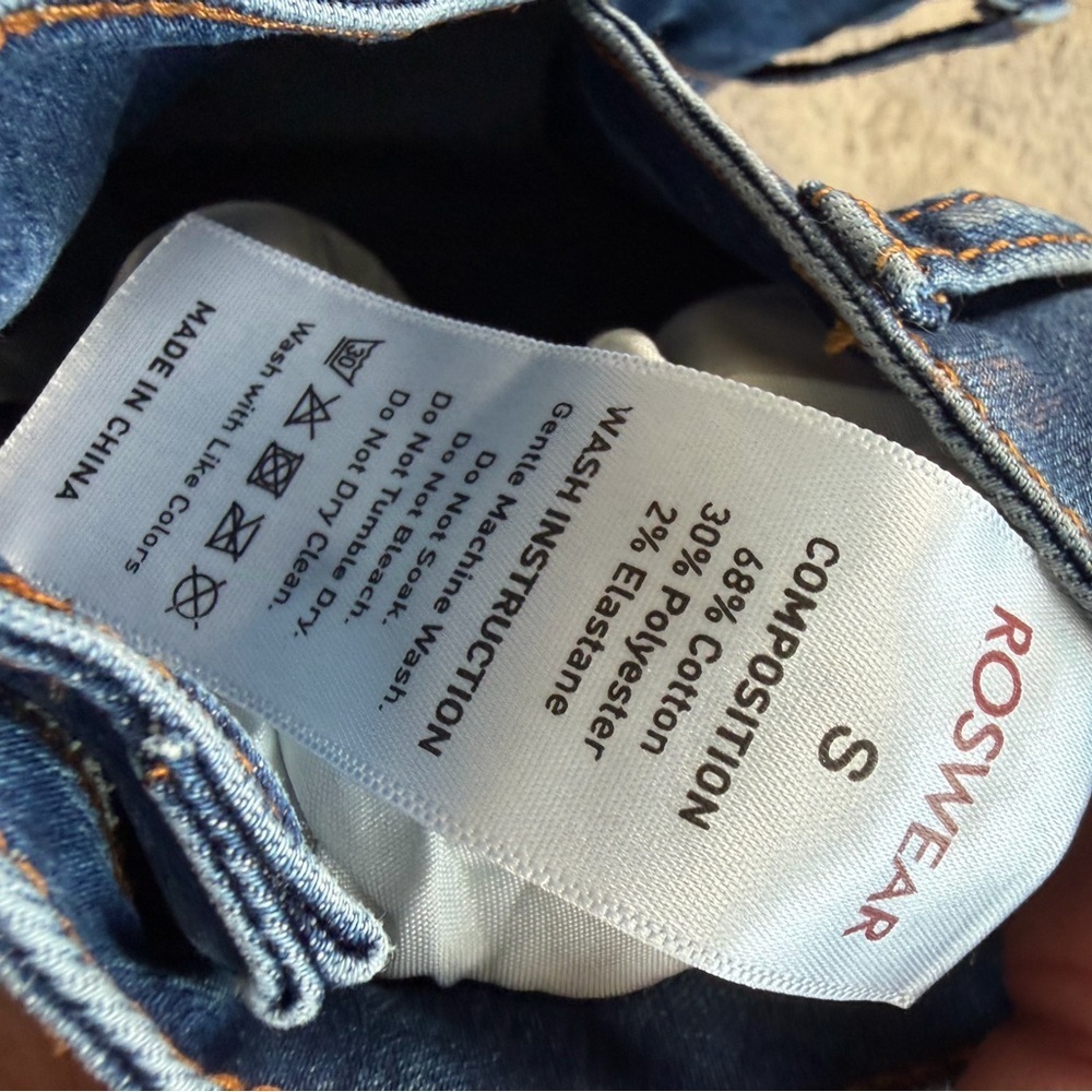 NWT ROSWEAR Women's Blue Jeans skinny jeans stretchy jeans - Picture 4 of 5